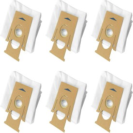 エコバックス 紙パック 掃除機用 6個セット 互換品 フィルター ECOVACS 汎用品 DEEBOT OZMO T8 AIVI T8 Max Deebot N8 Pro + T8+/N8+/T9+ Auto-Empty/N10 PLUS ロボット掃除機 交換品 交換用紙パック　互換品