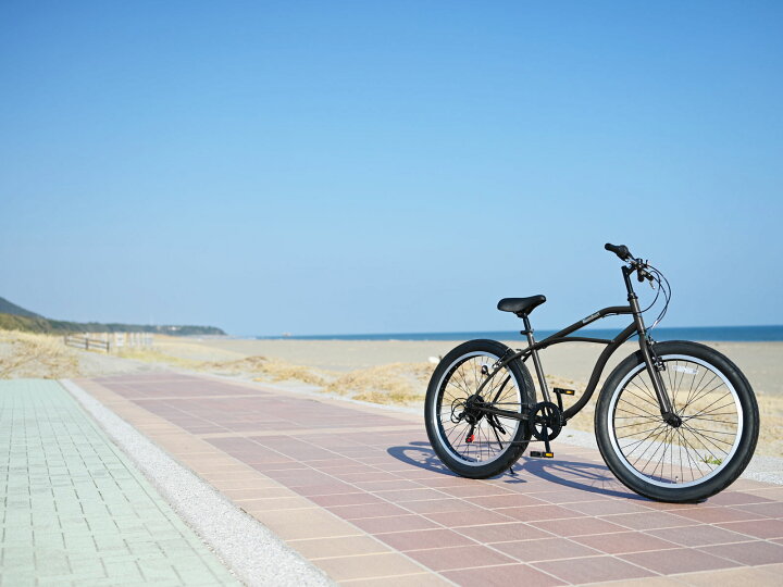 楽天市場】26インチ バンバリ ビーチクルーザー 6段変速 スポーツ  