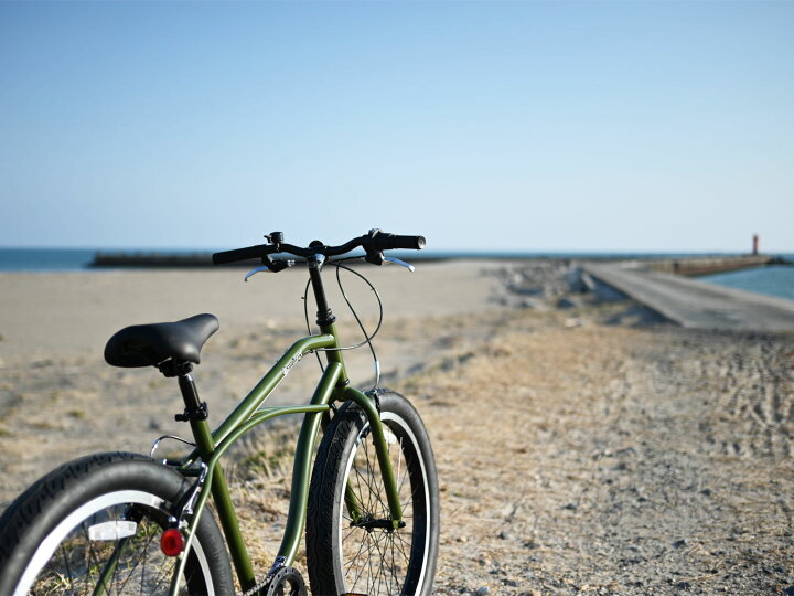 楽天市場】26インチ バンバリ ビーチクルーザー 6段変速 スポーツ  