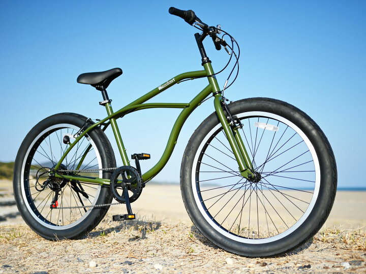 楽天市場】26インチ バンバリ ビーチクルーザー 6段変速 スポーツ  