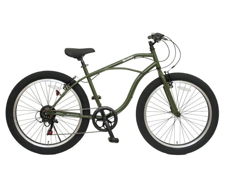 楽天市場】26インチ バンバリ ビーチクルーザー 6段変速 スポーツ  