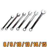 自転車用品 8mm 9mm 10mm 13mm 14mm 15mm コンビネーションレンチ レンチ メガネレンチ スパナ 工具 リア…