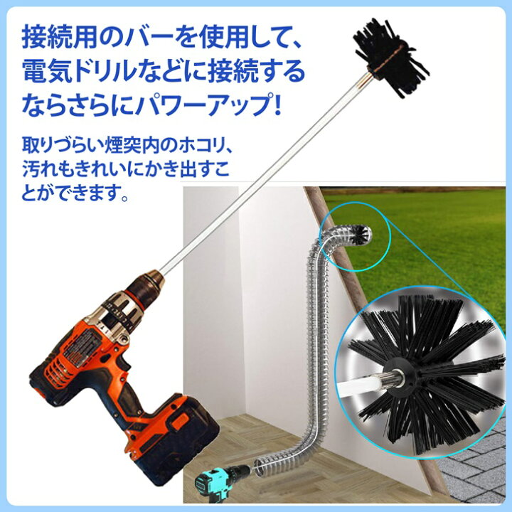 楽天市場】【送料無料】 煙突掃除キット 煙突ブラシ 薪ストーブ 掃除 
