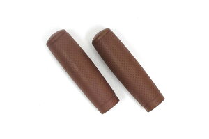 自転車 グリップ ディンプル 22.2mm ブラウン サギサカ シティサイクル