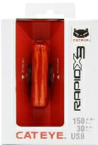 自転車 テールライト 充電式 CATEYE キャットアイ RAPIDX3 ラピッドエックス USB充電式 リア 防水 USB IPX4 MicroUSB