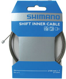 自転車 SHIMANO シマノ シフトインナーケーブル ステンレス 1.2mm x 2100mm シルバー ギア 変速 セット