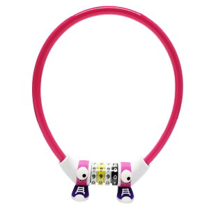 OmOcLOCK オモシーロック 鍵 ワイヤーロック 子供 自転車 かわいい かぎ 面白い キッズ 子供自転車 楽しい おもしろい ユニーク ロック オモシロ 可愛い カギ 盗難防止 こども キャラクター
