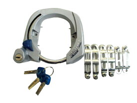 自転車 鍵 ダイカスト リングロック ディンプルキー シルバー リング錠 馬蹄錠 固定 シティサイクル WO型 GORIN ゴリン