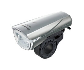 自転車 ライト 後付け 電池式 パナソニック Panasonic LEDスポーツライト シルバー LEDライト フロント ハンドル
