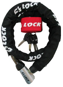 自転車 鍵 ワイヤー G’s LOCK 極太ワイヤー スリーブロック 120cm ディンプルキー ブラック ロック 長い 地球ロック GORIN ゴリン