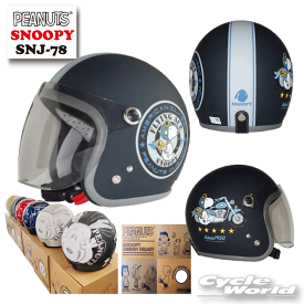 ☆正規品【SNOOPY】スヌーピー SNJ-78 バイカー2 MNVBK ジェットヘルメット アークス ヘルメット SNOOPY M.NV 57-59　ストリートヘルメット【バイク用品】