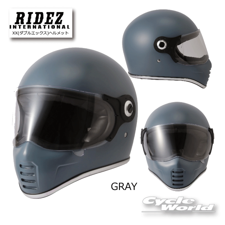 楽天市場】☆【RIDEZ】「RIDEZ XX」 《グレー》ヘルメット ライズ フル 
