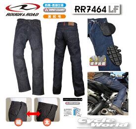 ☆【ROUGH&ROAD】RR7464LF　HOTウインドガードデニムパンツ　ルーズフィット　 防風　ジーンズ　ジーパン　冬用 寒さ対策 防寒 ラフ＆ロード ラフロ　インナー【バイク用品】