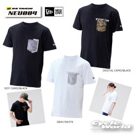 ☆【RS TAICHI×NEW ERA】NEU004 COTTON POCKET T-SHIRT×TAICHIコットンポケットTシャツ　ニューエラ　ツーリング アールエスタイチ【バイク用品】