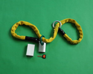 ☆【送料無料】衣川製鎖工業 かてーな!!ぽっけ16 《長さ:1.6m》 《カラー:黄・黒》 ポッケ16 携帯用 KG-050 バイクロック 盗難防止 鍵 ロック 丈夫 最強 特殊鋼 【バイク用品】