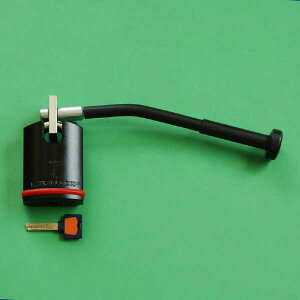 ☆【送料無料】ロックを付けたいのに隙間が無い時の必需品!!! 如意棒ロックH KG-200 バイクロック 盗難防止 鍵 ロック 丈夫 最強 特殊鋼 衣川製鎖工業 【バイク用品】