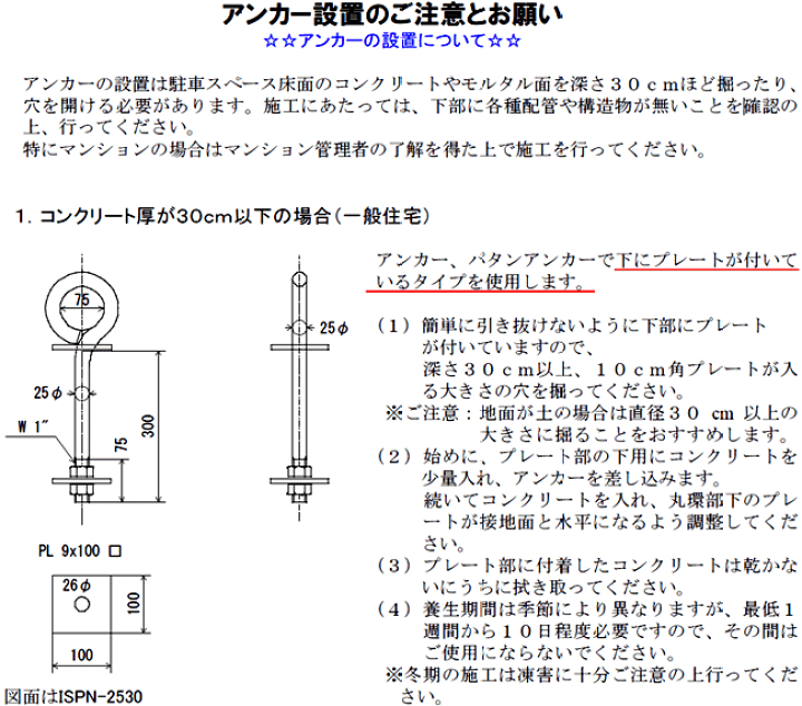 楽天市場】☆【送料無料】【衣川製鎖】アンカー プレート無し