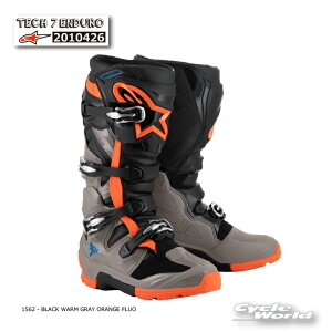 KiyALPINESTARSzTECH 7 ENDUROs2010426t BLACK WARM GRAY ORANGE FLUO(1562)@ ebN7@Gf[@u[c@ApCX^[Y@gNX It[hu[c@It[h@C^A