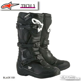 ☆正規品【ALPINESTARS】TECH 3 《BLACK (10)》 テック3モトクロス オフロード 靴 ブーツ イタリア取り寄せ イタリア 直輸入オフロードブーツ ツーリング 街乗り アルパインスターズ 2013018【バイク用品】