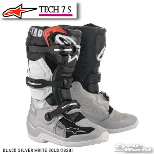 KiyALPINESTARSzTECH 7 S sBLACK SILVER WHITE GOLD (1829)tebN7 qp LbY WjA C u[c C^A C^A AIt[hu[c gNX gCA ApCX