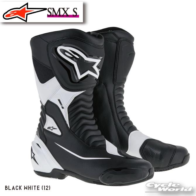 ☆正規品SMX S 《BLACK WHITE (12)》 靴 ブーツ イタリア取り寄せ イタリア 直輸入ライディングブーツ ツーリング 街乗り アルパインスターズ 2223517