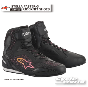 KiyALPINESTARSzSTELLA FASTER-3 RIDEKNIT SHOESsBLACK YELLOW PINK (1439)tC^A  Xe t@X^[3Chjbg V[Y@p fB[X V[gu[c@ApCX^[Y 251
