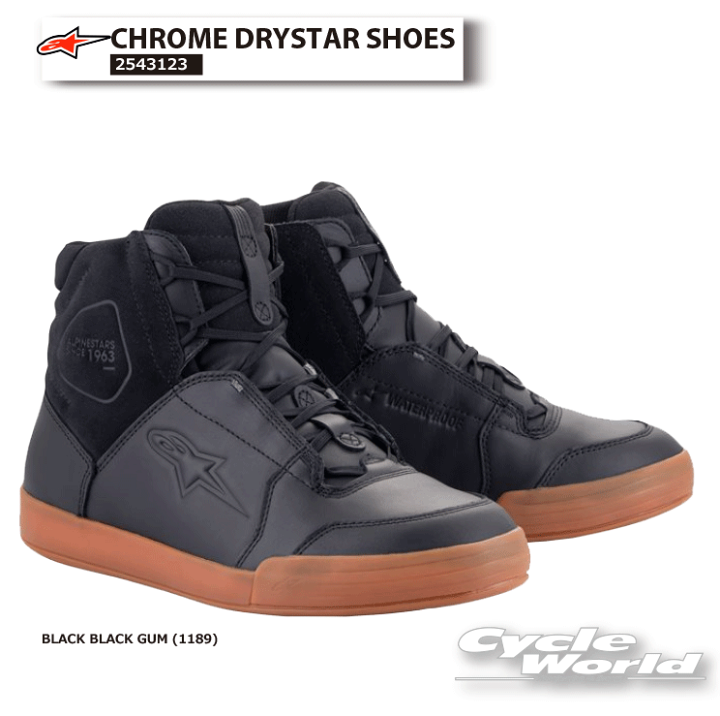 楽天市場】☆正規品【ALPINESTARS】CHROME DRYSTAR SHOES《BLACK BLACK