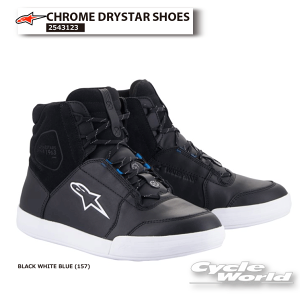 KiyALPINESTARSzCHROME DRYSTAR SHOESsBLACK WHITE BLUE (157) tC^A񂹁@2543123NhCX^[V[Y@CfBO@h@I[hu[c@V[gu[c@c[O