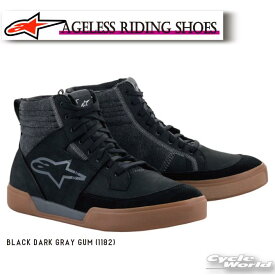 ☆正規品【ALPINESTARS】AGELESS RIDING SHOES 《BLACK DARK GRAY GUM (1182)》メンズ エイジレス 靴 シューズ イタリア取り寄せ イタリア 直輸入ライディングシューズ おしゃれ カジュアル アルパインスターズ 2654922【バイク用品】