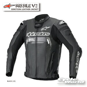 KiyALPINESTARSzMISSILE V2 IGNITION LEATHER JACKETs3100222@BLACK (10)tU[WPbg@ [VOWPbg@ApCX^[Y C^A 񂹁yoCNpiz