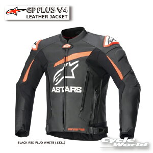 KiyALPINESTARSzGP PLUS V4 LEATHER JACKETs3100524@BLACK RED FLUO WHITE (1321)tU[WPbg@ [VOWPbg@ApCX^[Y C^A 񂹁yoCNpiz