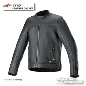 KiyALPINESTARSzDYNO LEATHER JACKETs3103924@BLACK BLACK (1100)tU[WPbg@ @ApCX^[Y C^A 񂹁yoCNpiz
