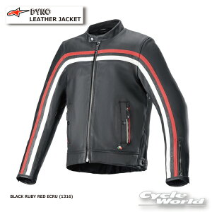 KiyALPINESTARSzDYNO LEATHER JACKETs3103924@BLACK RUBY RED ECRU (1316) tU[WPbg@ @ApCX^[Y C^A 񂹁yoCNpiz