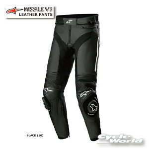 KiyALPINESTARSzMISSILE V3 LEATHER PANTSs3120522@BLACK (10) tU[pc@[VOpc@vpc@ApCX^[Y C^A 񂹁yoCNpiz
