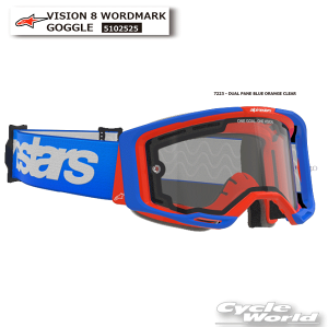 KiyALPINESTARSzVISION 8 WORDMARK GOGGLEs5102525t S[O c[O It[h [X ApCX^[Y C^A 񂹁yoCNpiz