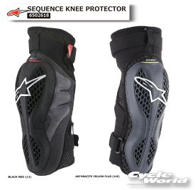 ☆正規品【ALPINESTARS】SEQUENCE KNEE PROTECTOR《6502618》シークエンスニープロテクター 膝 ひざ プロテクター メンズ ニーガード アルパインスターズ イタリア 取り寄せ【バイク用品】