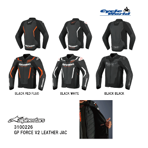 y݌Ɍ!!!zyalpinestarsz3100226 GP FORCE V2 LEATHER JACApCX^[Y U[WPbg oCNEFA yoCNpiz
