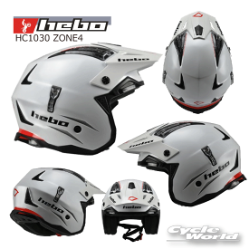 ☆【HEBO】 エボ トライアル ヘルメット 《HC1030 ZONE4》オフロードヘルメット　ジェットヘルメット【バイク用品】