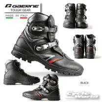 ガエルネ GAERNE バイクブーツ ツーリング用 イタリア製 タフギア / TOUGH GEAR ブラック