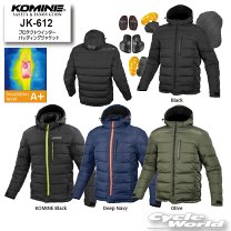 ⭐️試着のみ コミネKOMINE JK612 パッティングジャケットL コミネ ジャケット JK-5961 プロテクトウインタージャケット