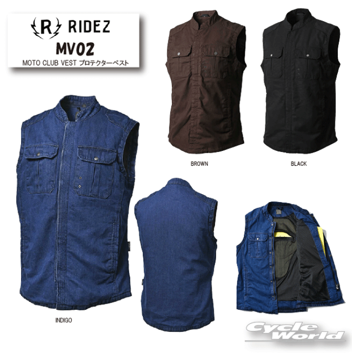 楽天市場】☆正規品【RIDEZ】RIDEZ MOTO CLUB VEST プロテクター