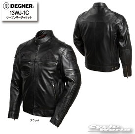 ☆【DEGNER】13WJ-1C シープレザージャケット　SHEEP LEATHER JACKET デグナー　革ジャン　ビンテージ　アメリカン　羊革　皮革　【バイク用品】