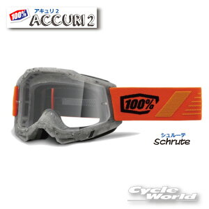 ☆●正規品 【100%】ACCURI2 《Schrute シュルーテ》ゴーグル 100パーセント バイク用ゴーグル アキュリ2   ウエストウッド 【バイク用品】