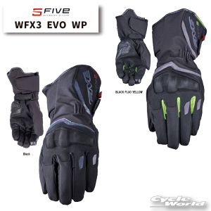 ☆正規品【Five】WFX3 EVO WP透湿防水 防寒 ウィンターグローブ ナックルプロテクター スマホタッチ シティグローブ ツーリンググローブ WFX3エボ ウォータープルーフ ファイブ FIV
