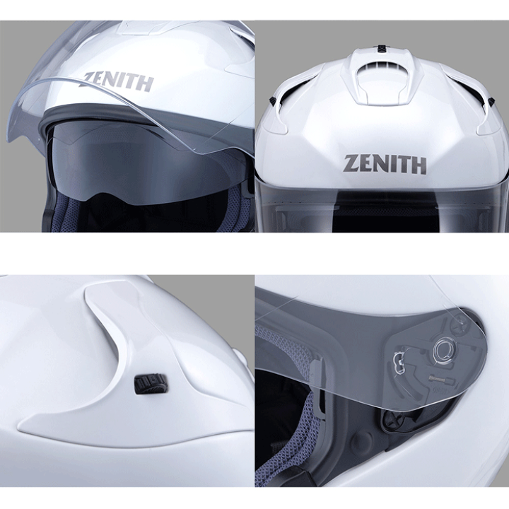b*1様 YJ-17ジェットヘルメット ホワイト : YAMAHA ZENITH 未使用品】YAMAHA ヤマハ ZENITH YJ-17 SIZE S パールホワイト
