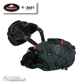 ☆●【KUSHITANI】K-3601 HIP BAG ヒップバッグ　容量：約5.2L　メッシュ　鞄　かばん　街乗り　ツーリング　クシタニ　【バイク用品】