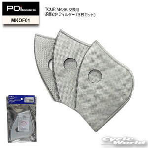 ���y�����y/�l�R�|�X�Ή��z�yPOi DESIGNS�zMKOF01�@TOUR MASK(MKN01�p)�����p���w���̃t�B���^�[�i3���Z�b�g�j�ԕ��@PM2.5�@�s�[�I�[�A�C�f�U�C���@�y�o�C�N�p�i�z
