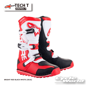 ☆正規品【ALPINESTARS】TECH T《2004017》BRIGHT RED BLACK WHITE (3016)　イタリア取り寄せテックティー　アルパインスターズ　 モトクロス　オフロード　トライアル　オフロード　ブーツ【バイク用品】