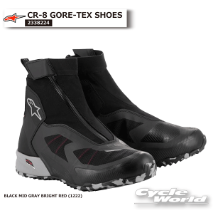 �����K�i�yALPINESTARS�zCR-8 GORE-TEX SHOES �sBLACK MID GRAY BRIGHT RED (1222)�t �h�� �V���[�Y �S�A�e�b�N�X �C�^���A ���� ���C�f�B���O�u�[�c �c�[�����O �V���v�� �A���p�C���X�^�[�Y 2338224�y�o�C