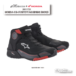 �����K�i�yALPINESTARS�z2611721 HONDA CR-X DRYSTAR RIDING SHOES�sBLACK RED GRAY (1031)�t�@�C�^���A����HONDA COLLECTION�@�u�[�c�@�V���[�Y�@�A���p�C���X�^�[�Y�@�z���_�y�o�C�N�p�i�z